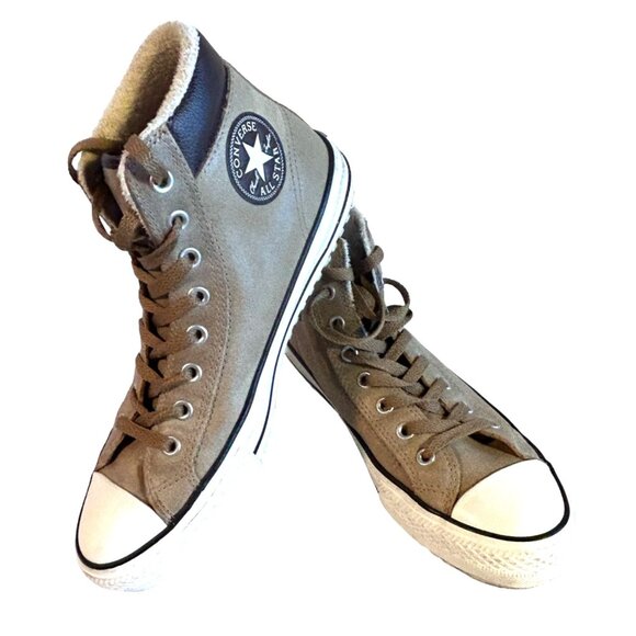 Converse Other - Converse All Star High-Top Sneakers Tan & Brown Unisex Size 9.5 M/11.5 Womens